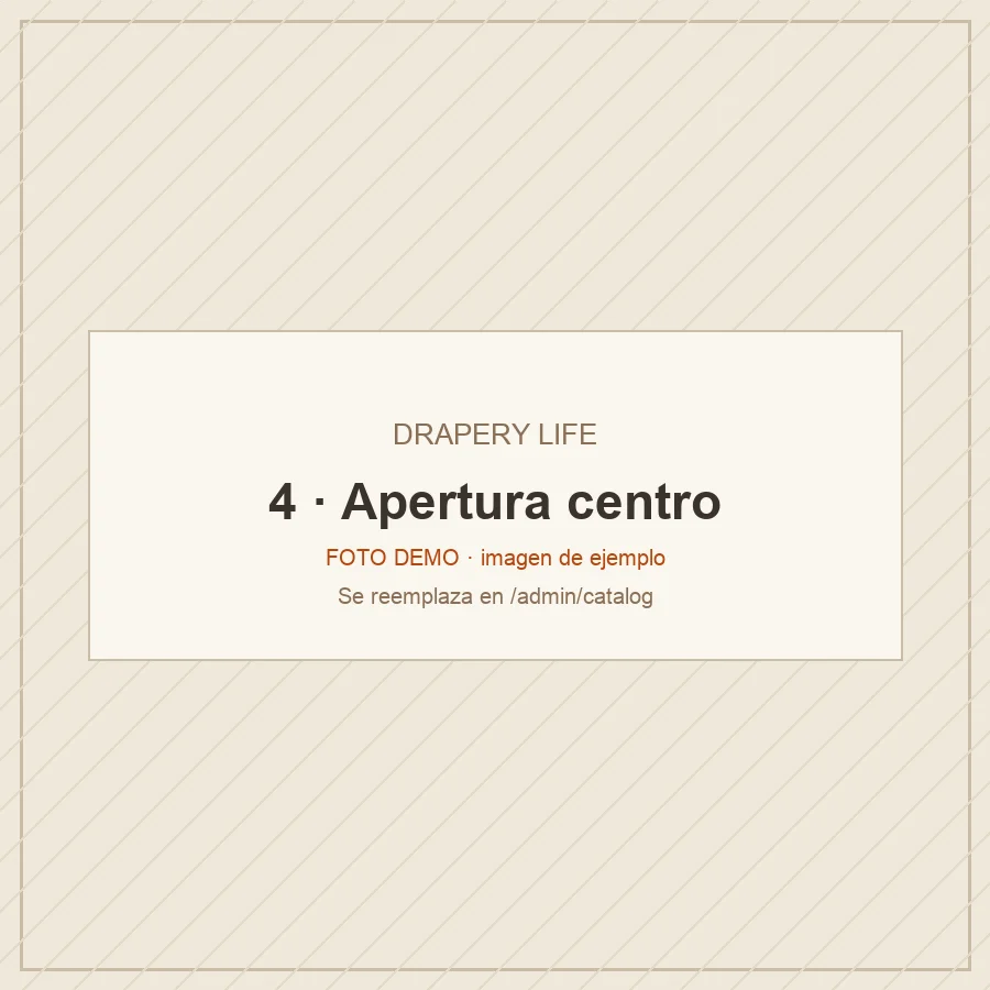 Sheer Lino Natural · Apertura centro
