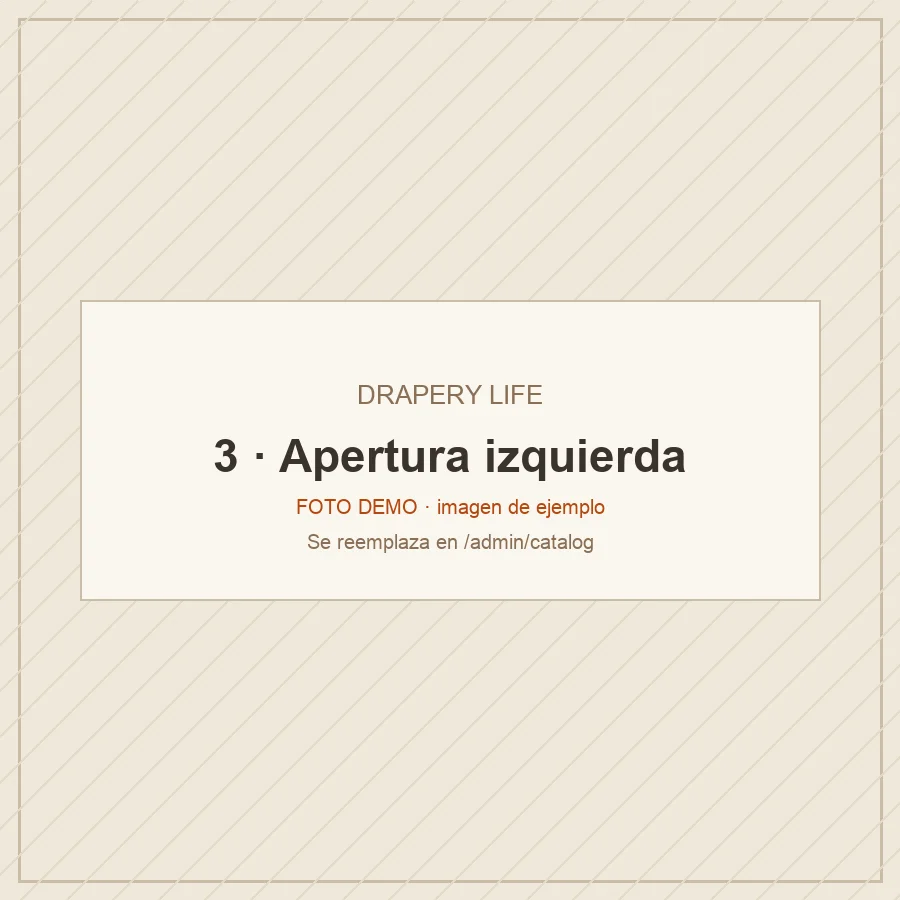 Sheer Lino Natural · Apertura izquierda